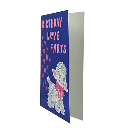 Birthday Love Farts Lamb Birthday Card