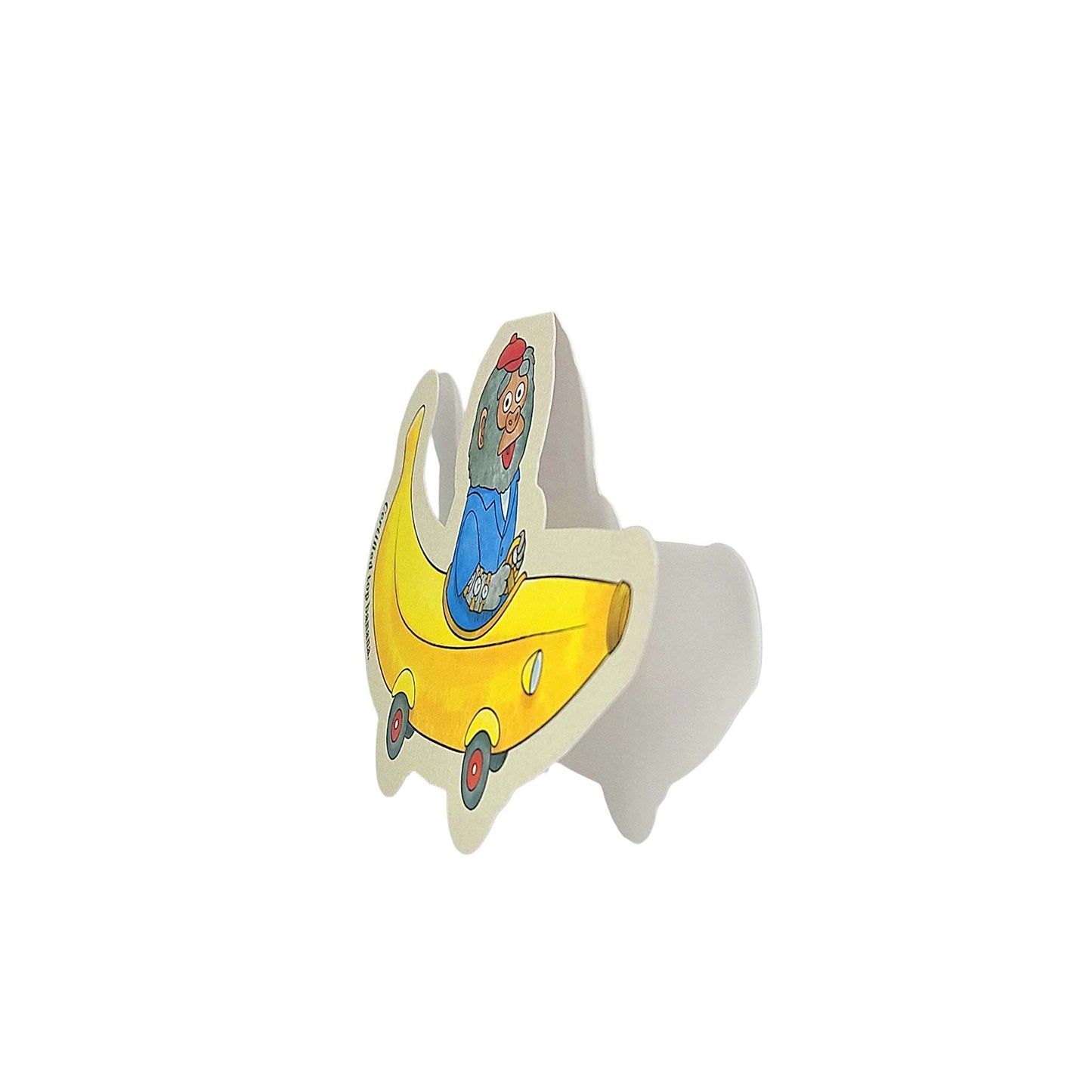 Bananas Gorilla Car Richard Scarry Cutout Card