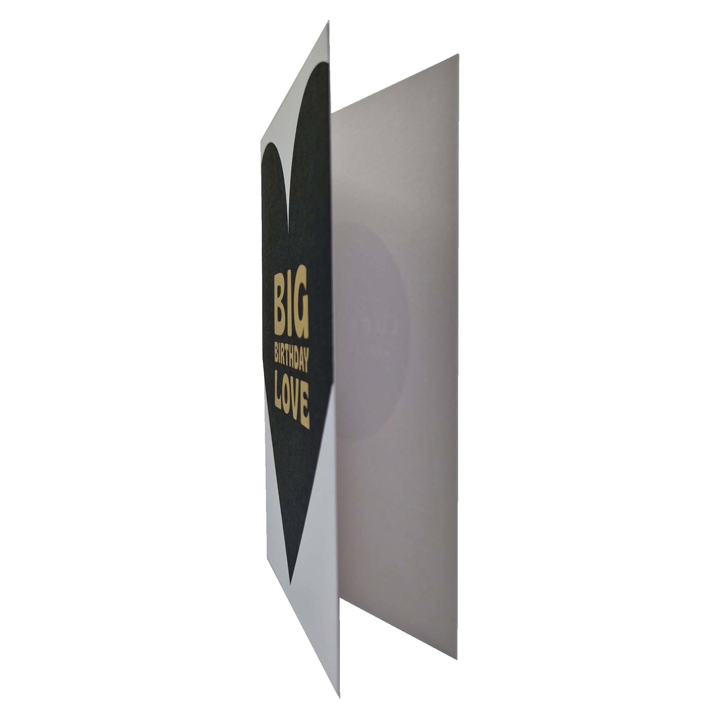 Big Birthday Love Black & Gold Foiled Birthday Card