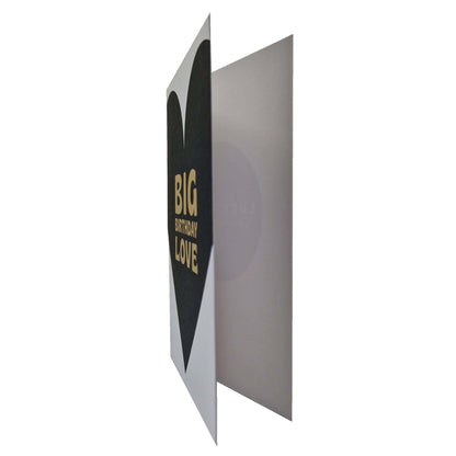 Big Birthday Love Black & Gold Foiled Birthday Card