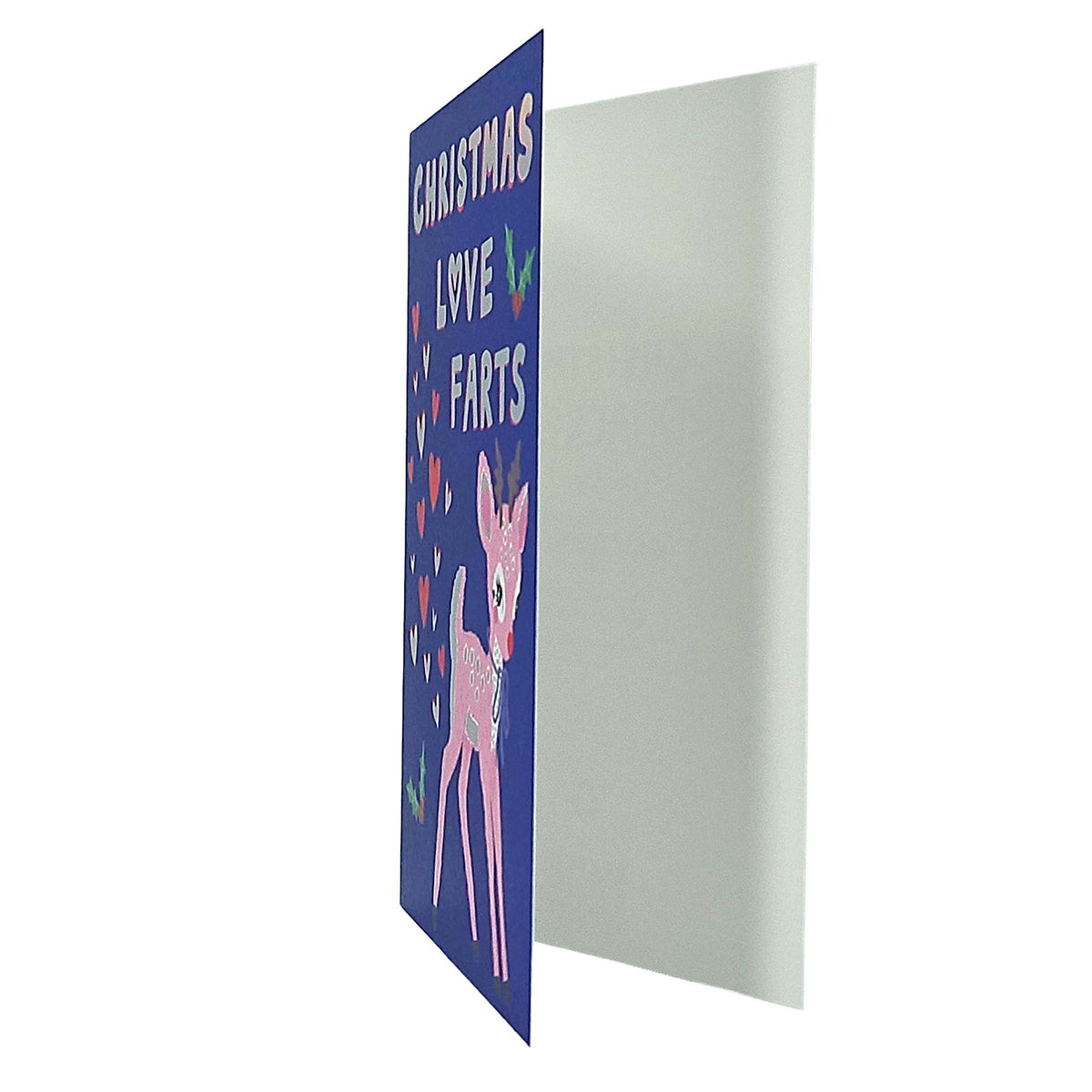 Christmas Love Farts Baby Reindeer Christmas Card