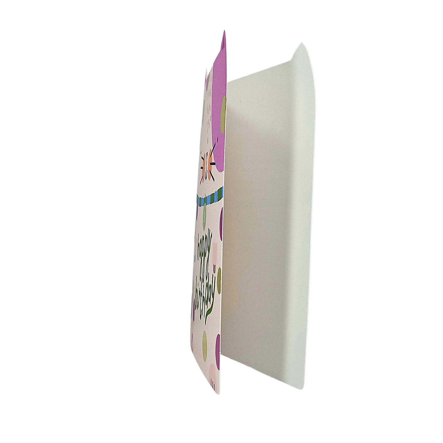 Happy Birthday Cat Cutout Birthday Card