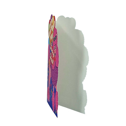 Happy Birthday Fancy Bitch Poodle Cutout Birthday Card