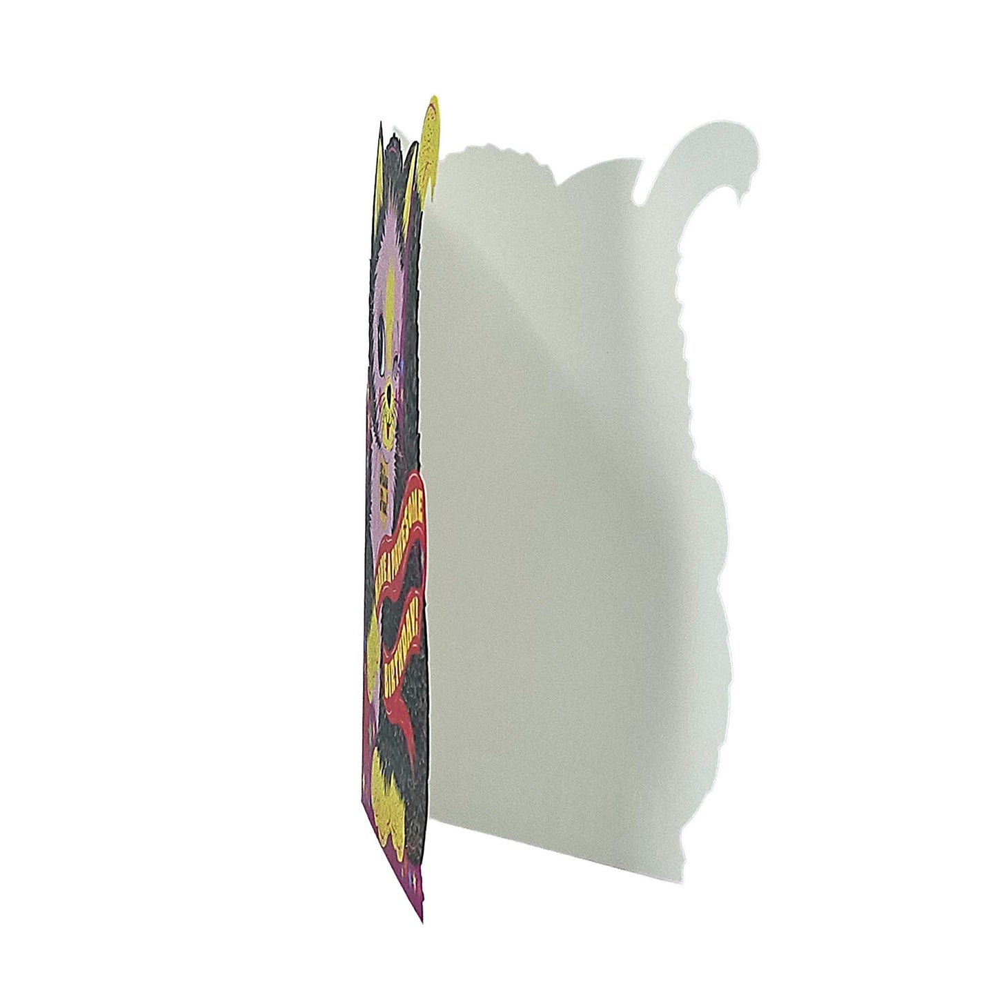 Pawesome Birthday Cat Cutout Birthday Card