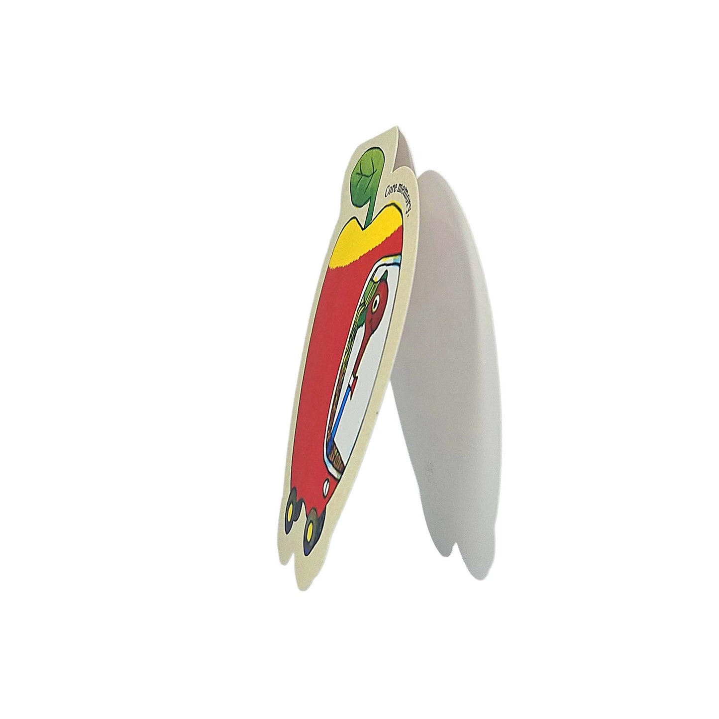 Lowly Worm Apple Car Richard Scarry Cutout Card