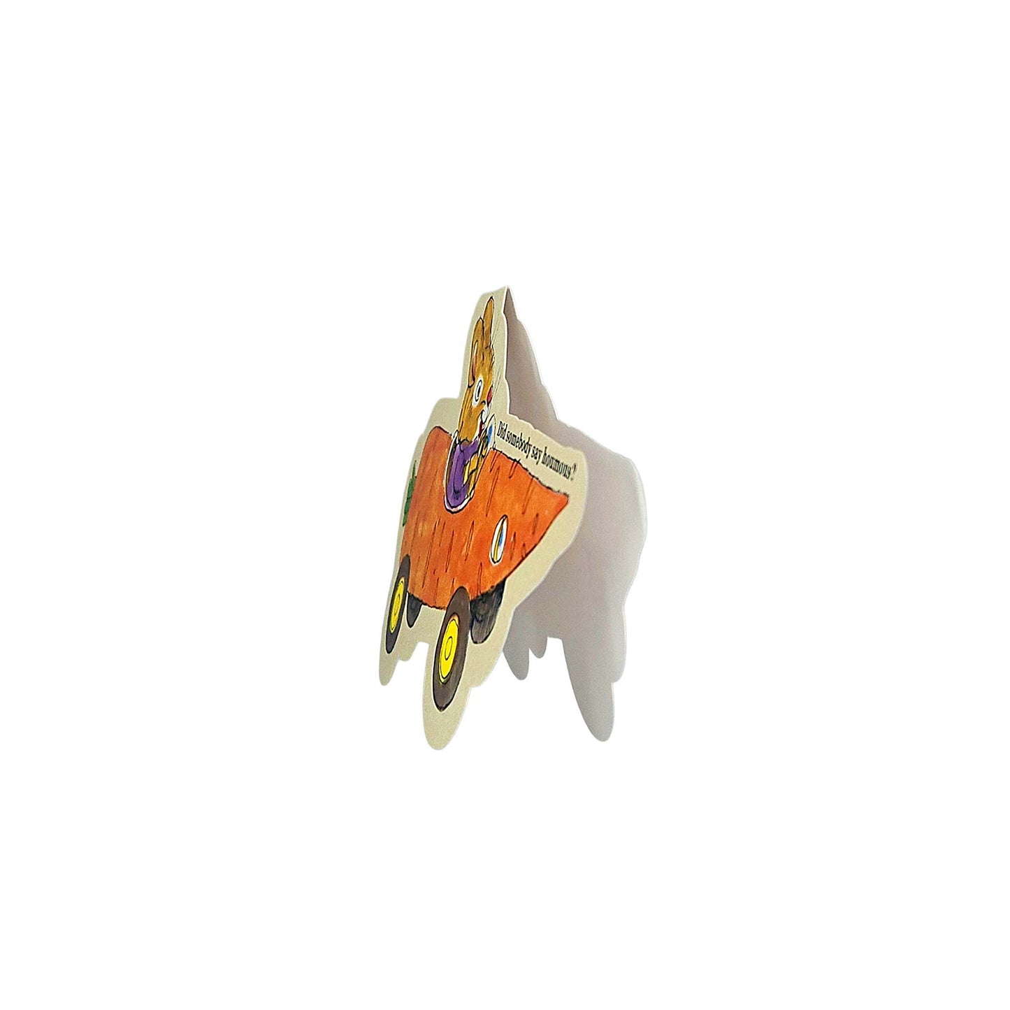 Carrot Bunny Car Richard Scarry Cutout Card
