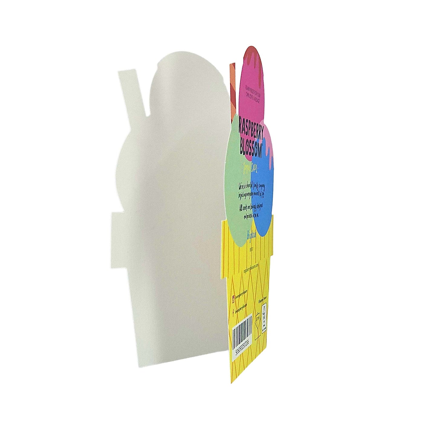 Happy Birthday To You Ice-cream Cutout Birthday Card