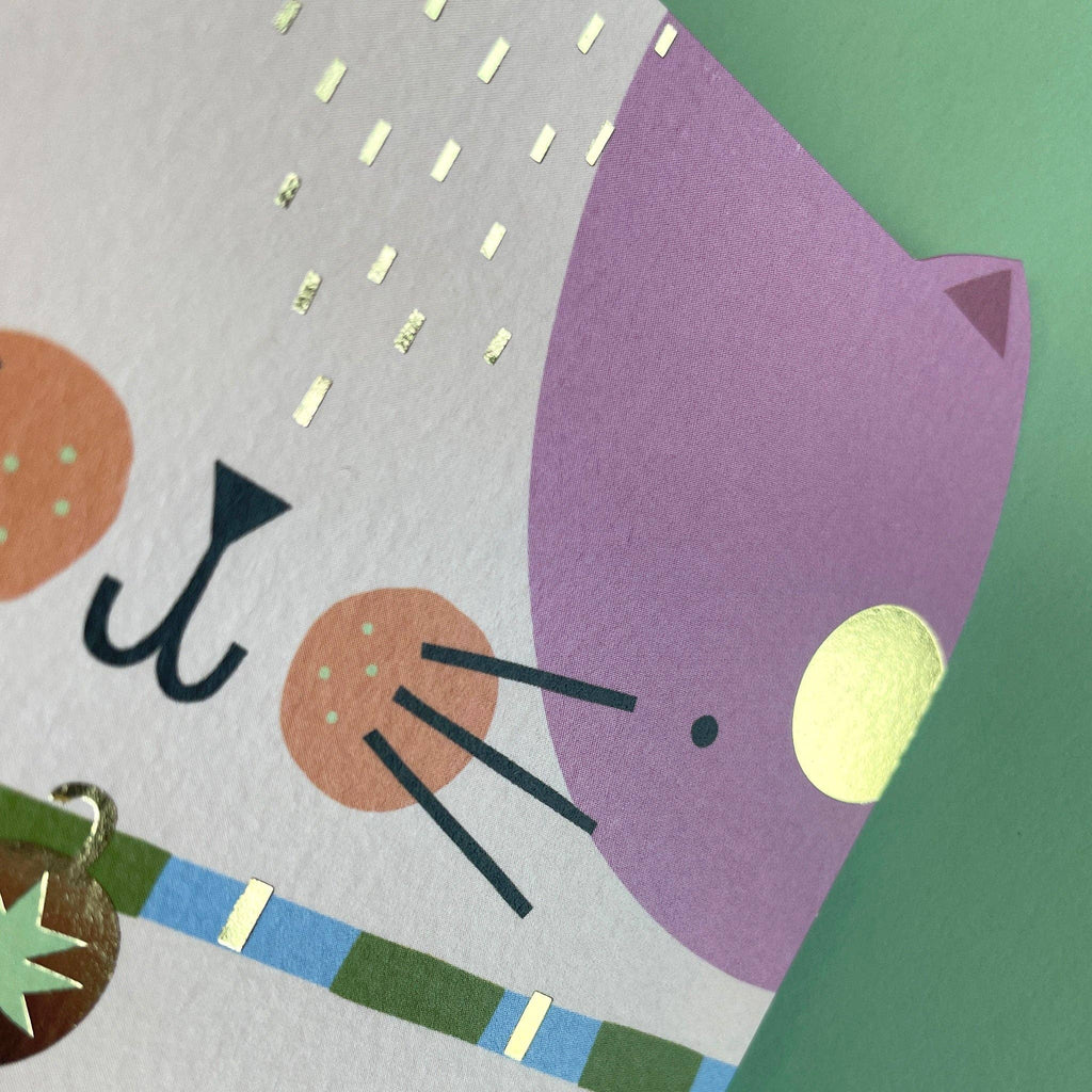 Happy Birthday Cat Cutout Birthday Card