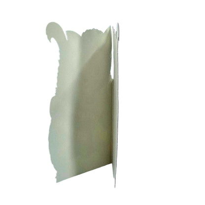 Pawesome Birthday Cat Cutout Birthday Card