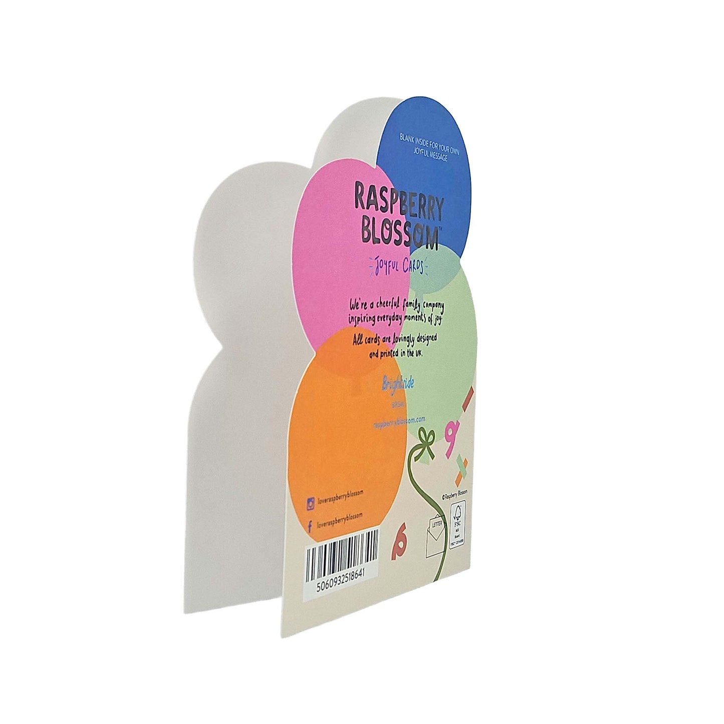 Happy Birthday to you Balloons Cutout Birthday Card