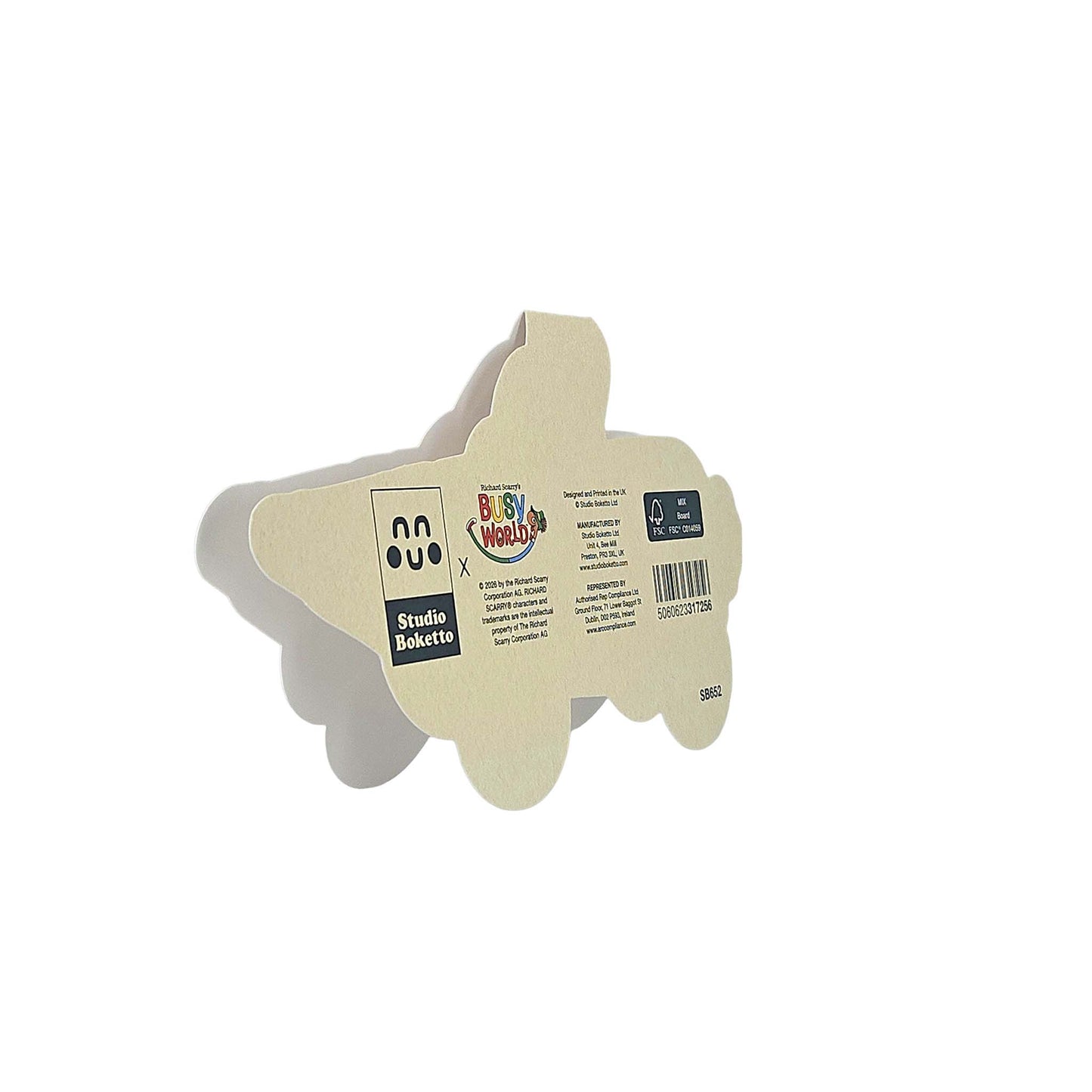 Carrot Bunny Car Richard Scarry Cutout Card
