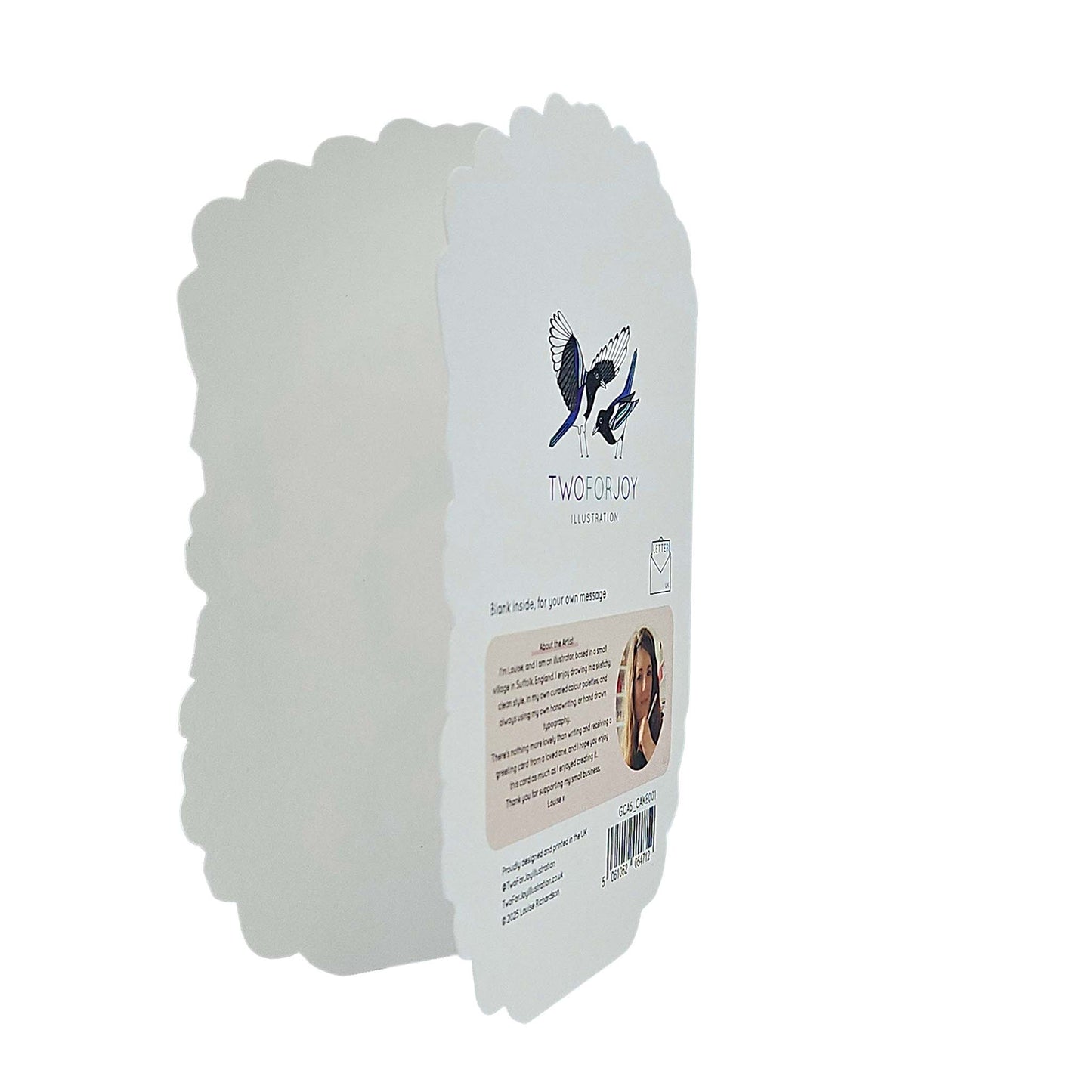 One Year Hotter Spot Varnish Cutout Cake Birthday Card
