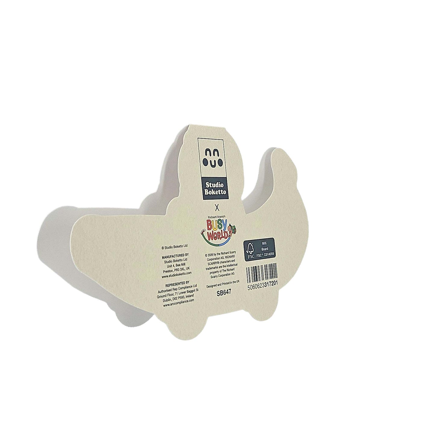 Bananas Gorilla Car Richard Scarry Cutout Card