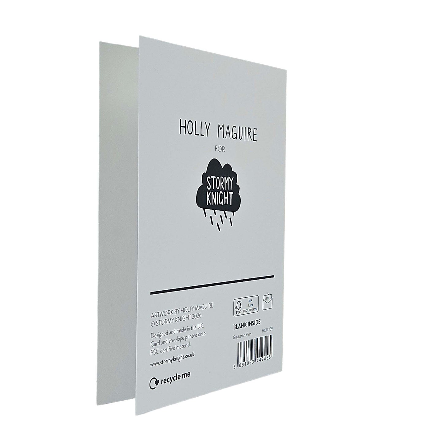Clever Human Bean Gold Foiled Graduation Card