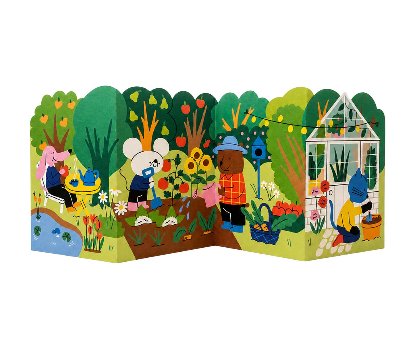 Gardening Allotment Concertina Card