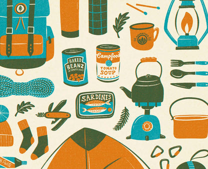 Wild Camping Kit Print