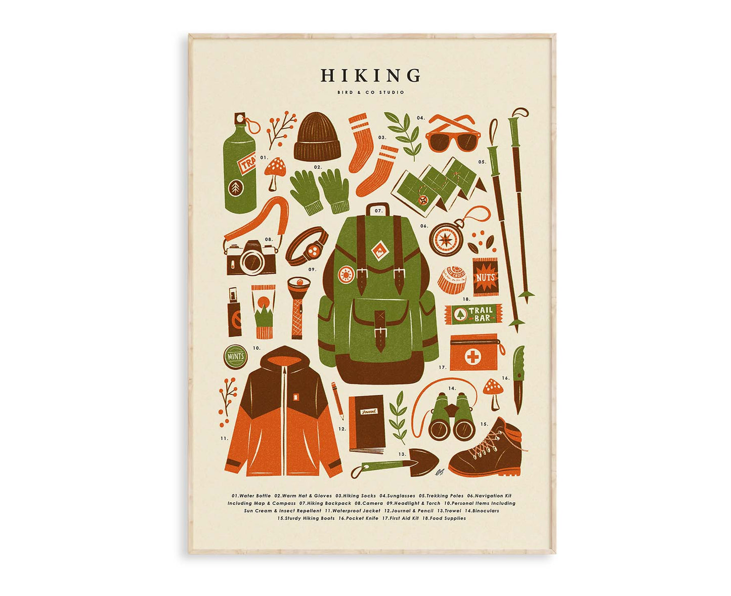 Hiking Kit Print