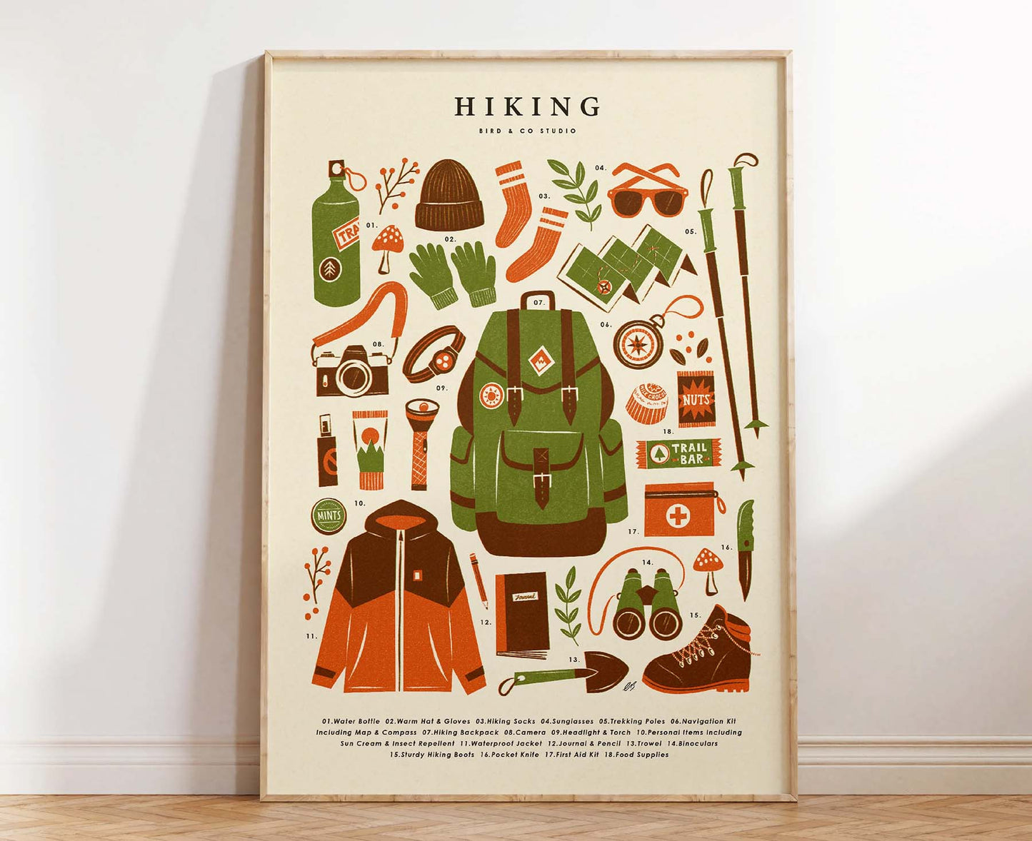 Hiking Kit Print