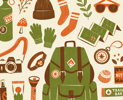 Hiking Kit Print