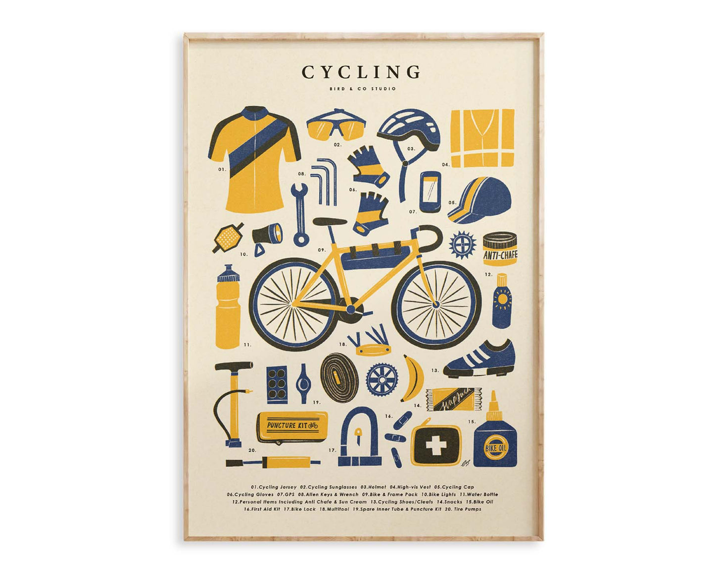 Cycling Kit Art Print