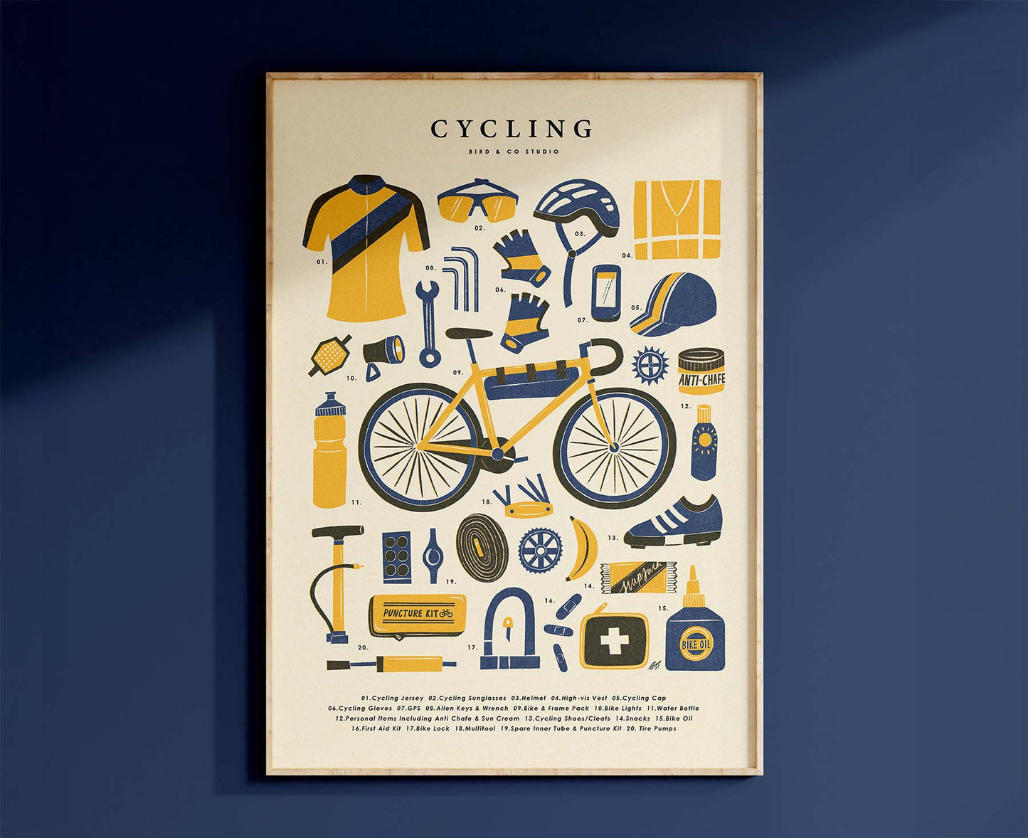 Cycling Kit Art Print
