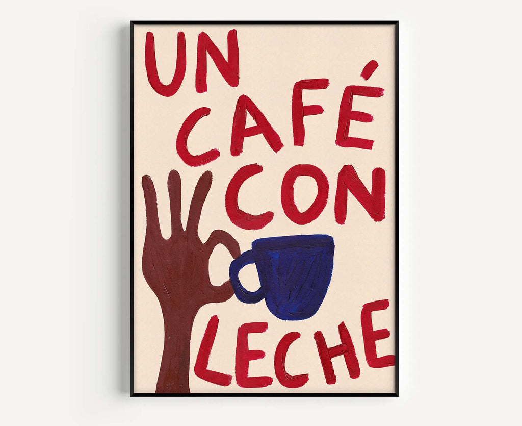 Café con Leche Coffee Print