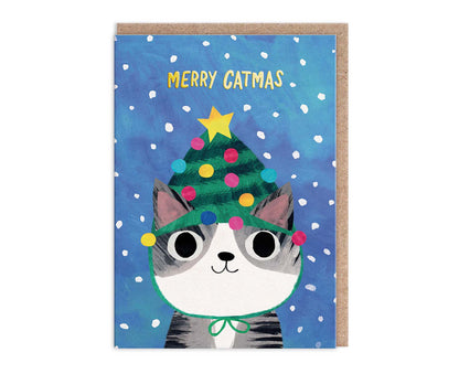 Pack of 9 Planet Cat Charity Christmas Cards