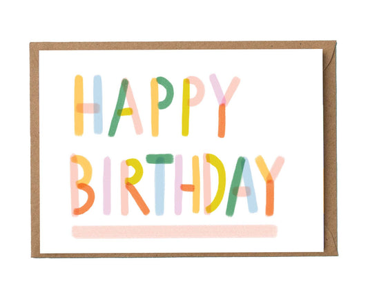 Happy Birthday Bright Birthday Card