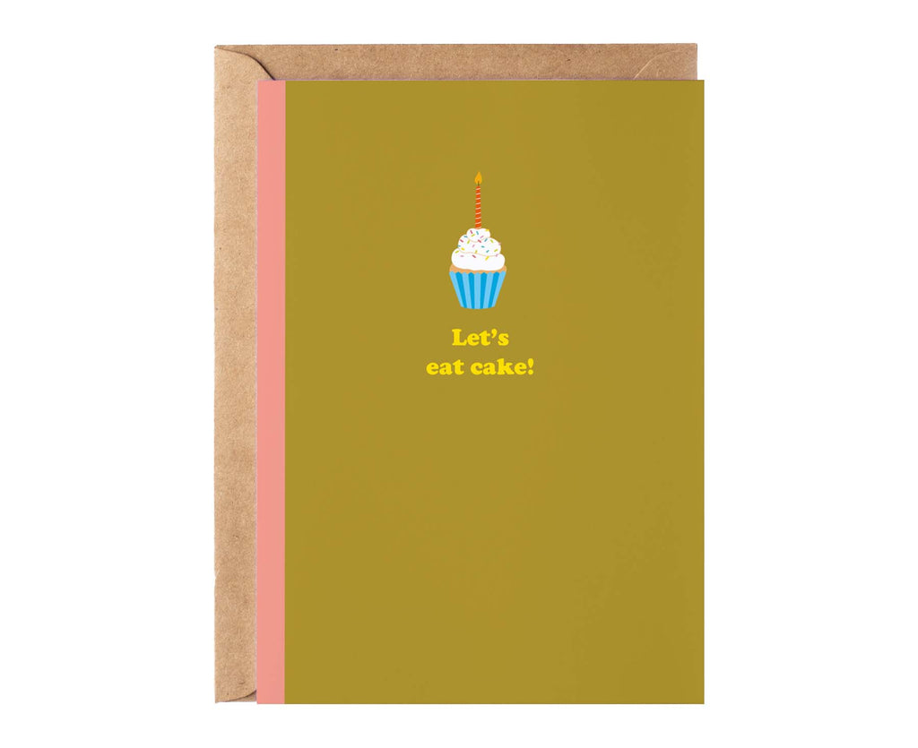 Let's Eat Cake Cupcake Birthday Card