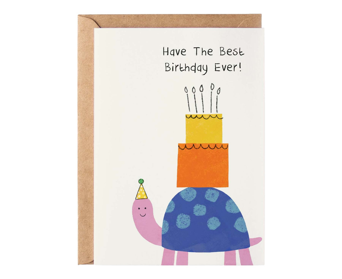 Best Birthday Ever Tortoise Kids Birthday Card