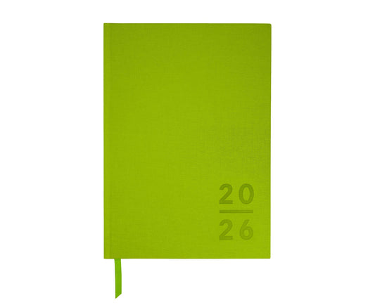 Blank Canvas Lime Green 2026 Diary