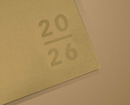 Blank Canvas Beige 2026 Diary