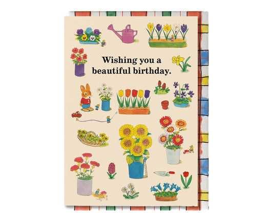 Beautiful Birthday Flowers Richard Scarry Birthday Card