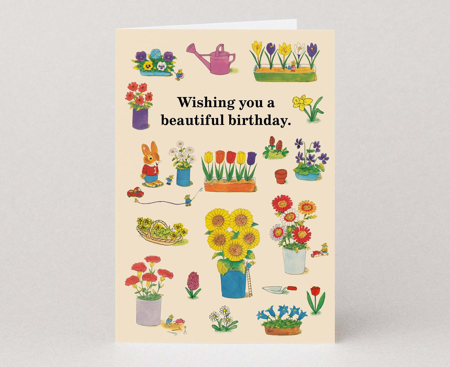 Beautiful Birthday Flowers Richard Scarry Birthday Card