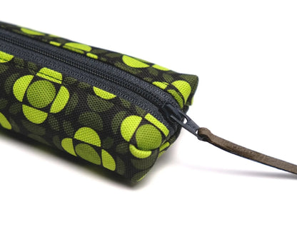 Boho Green Seventies Series Zipped Pencil Case