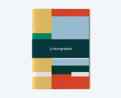 Pack of 3 Bloque Series A6 Blank Notebooks