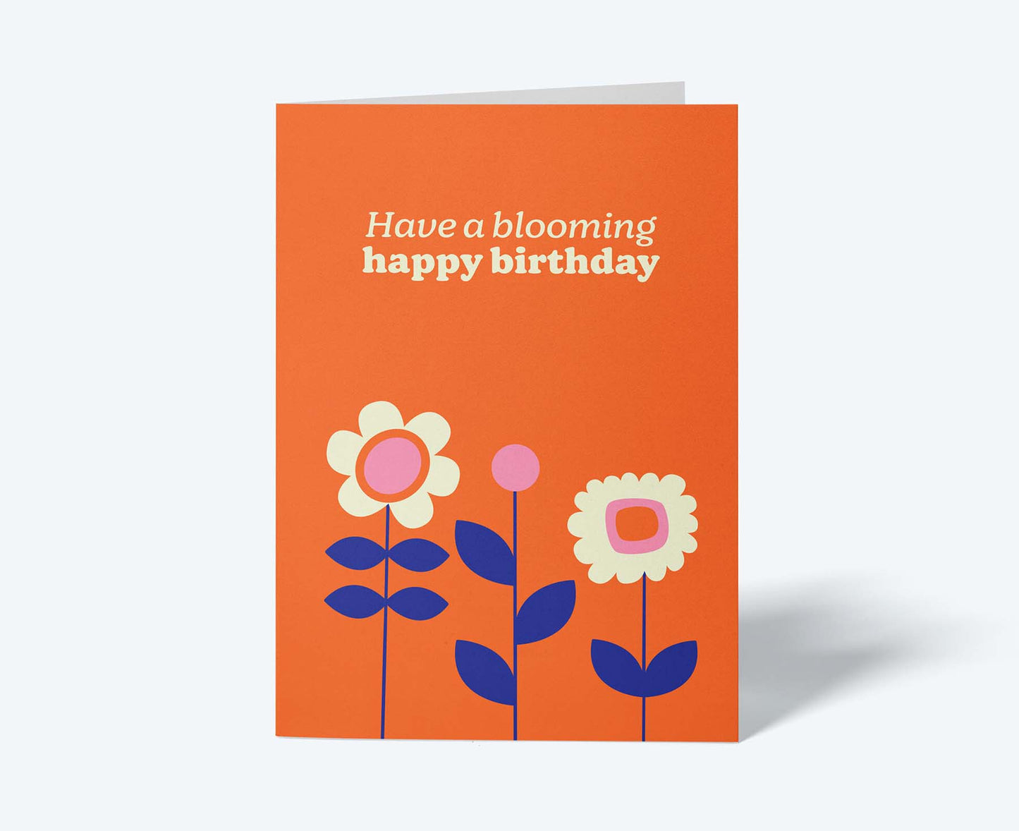 Blooming Happy Birthday Flowers birthday card