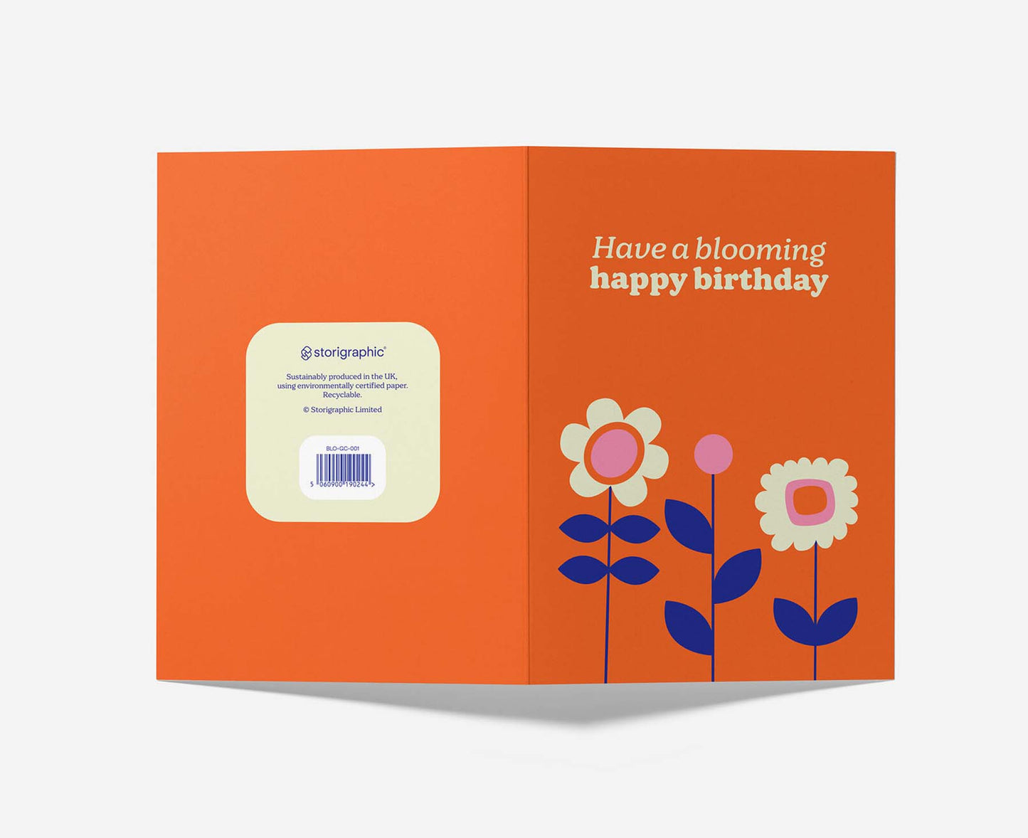 Blooming Happy Birthday Flowers birthday card