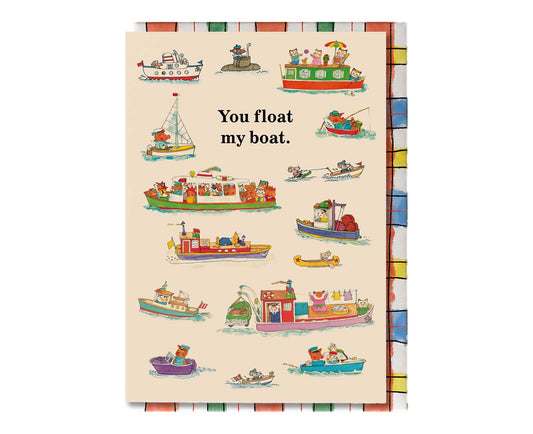 You Float My Boat Richard Scarry Valentines / Anniversary Card
