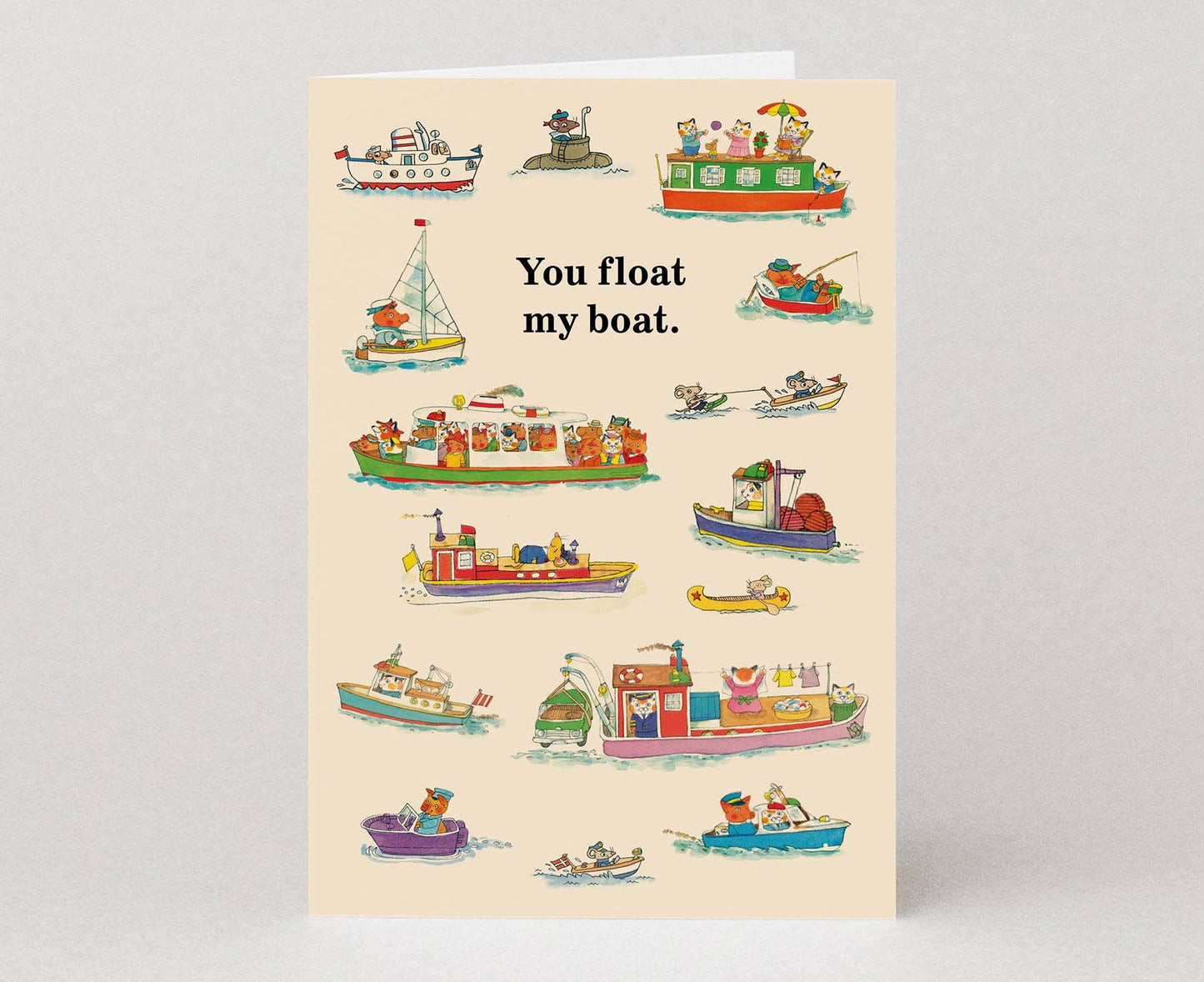 You Float My Boat Richard Scarry Valentines / Anniversary Card