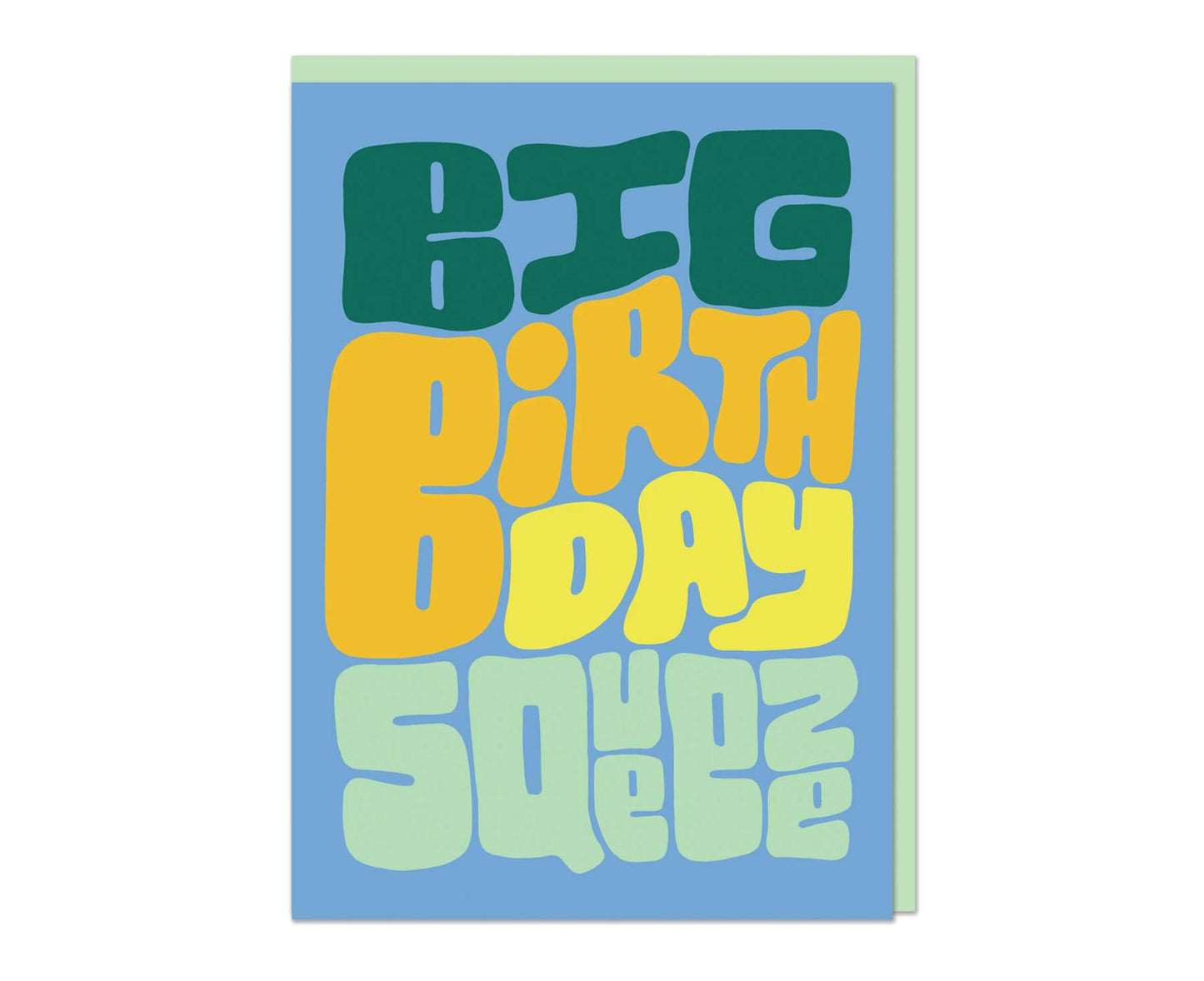 Big Birthday Squeeze embossed birthday card