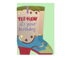 Yee-haw it's your Birthday Cowboy Boot Cutout Birthday Card