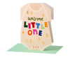 Welcome Little One Baby Grow Cutout New Baby Card