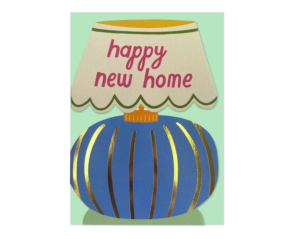 Happy New Home Table Lamp Cutout New Home Card