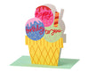 Happy Birthday To You Ice-cream Cutout Birthday Card