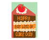 Happy Eat Lots of Cake Day Cutout Birthday Card