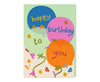 Happy Birthday to you Balloons Cutout Birthday Card