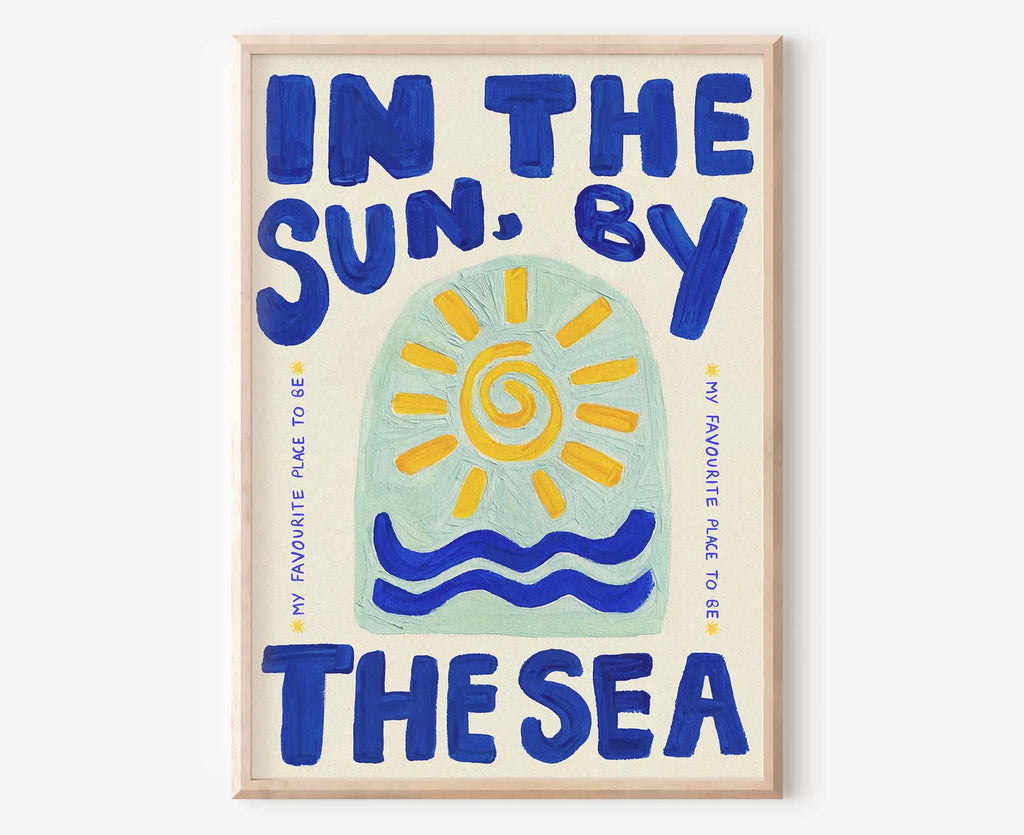 In The Sun By The Sea Print