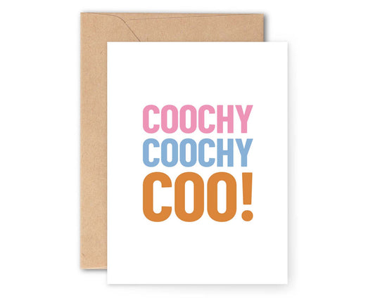 Coochy Coochy Coo! New Baby Card
