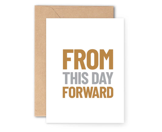 From This Day Forward Wedding Card